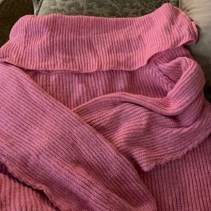 Pink Turtle Neck Sweater